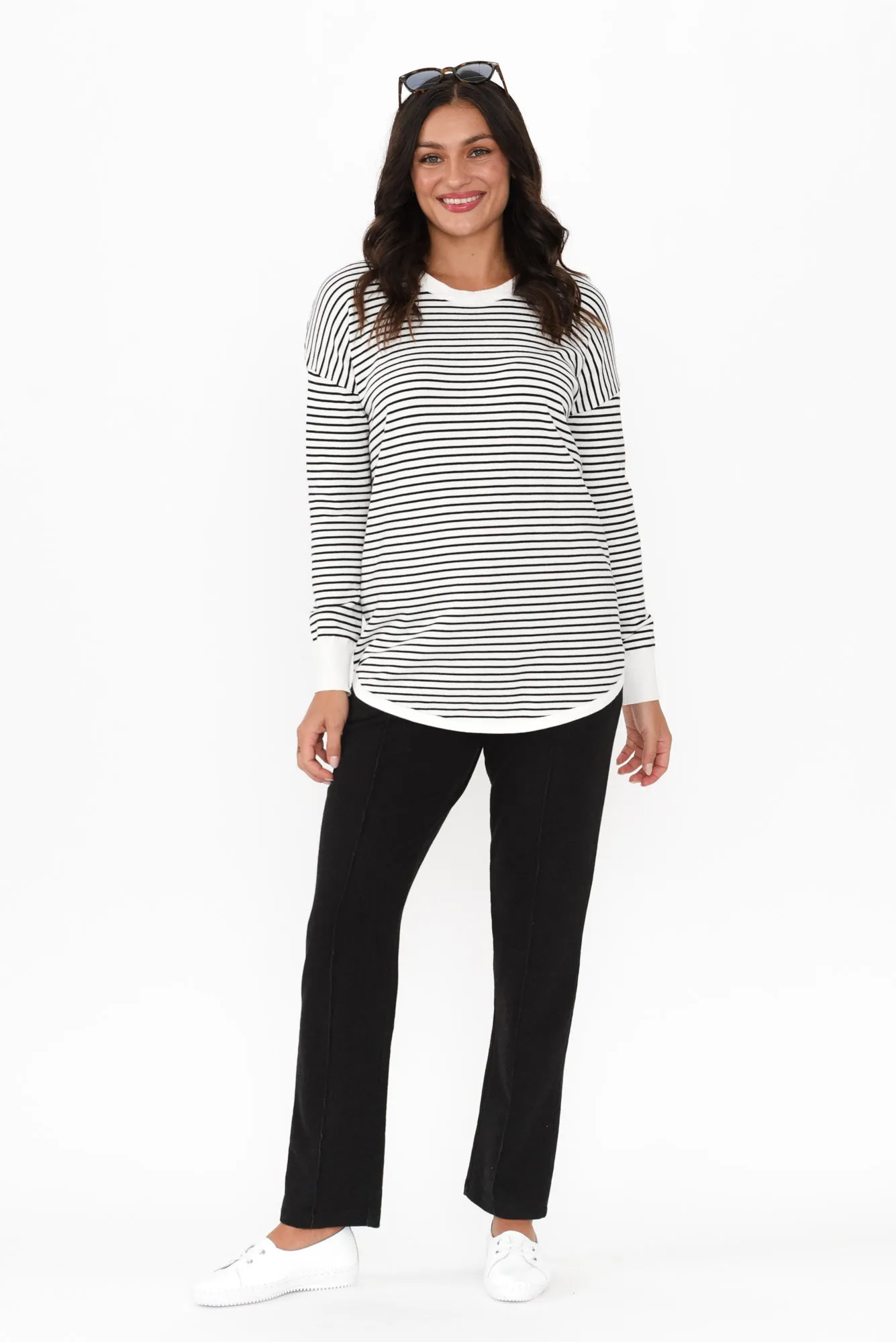 Leola Washed Black Cotton Sweatpants sold by Blue Bungalow product image thumbnail 2