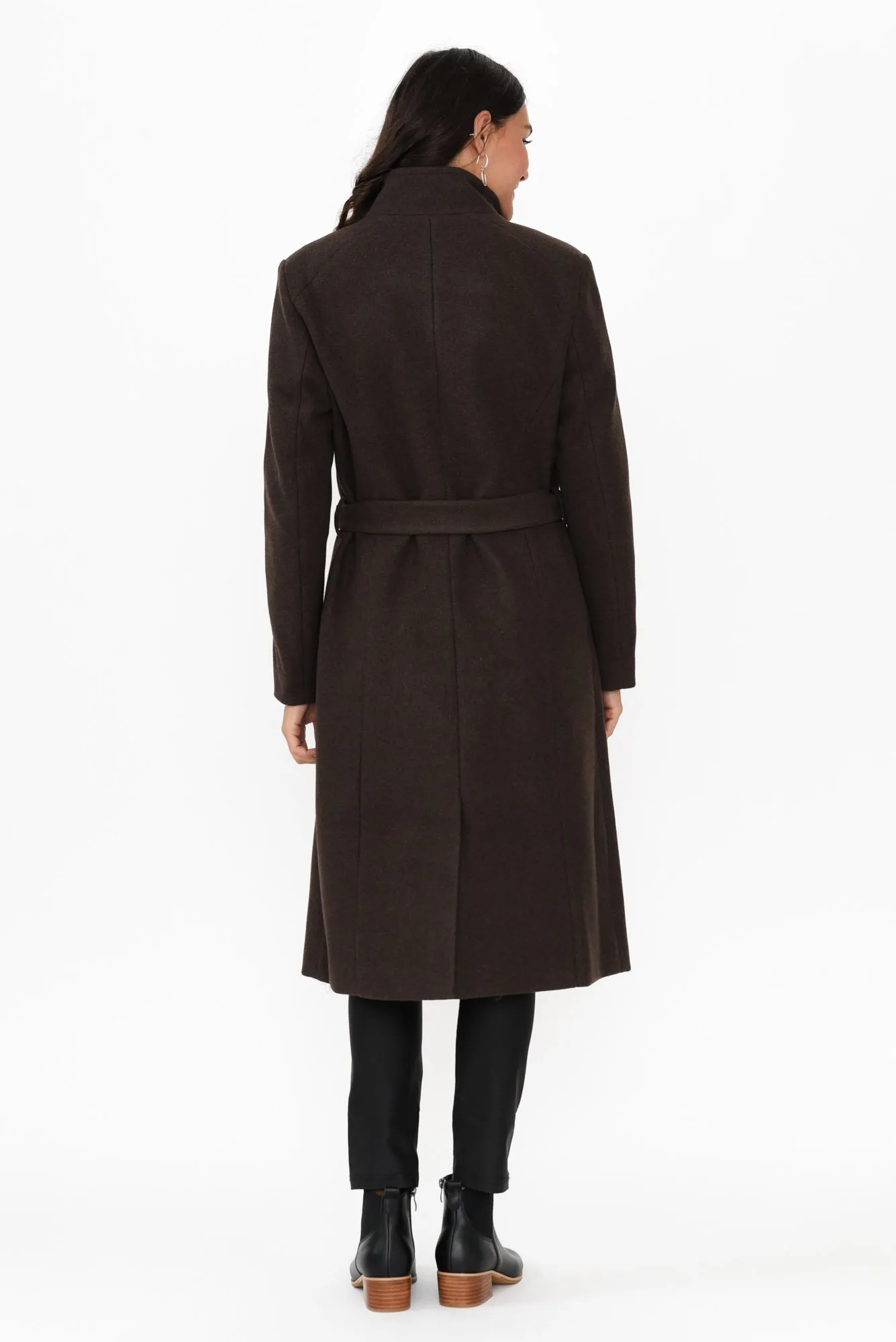 Shadows Brown Tie Coat sold by Blue Bungalow product image thumbnail 4