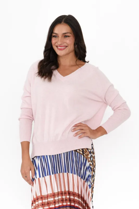 Journi Blush Cashmere Knit Jumper sold by Blue Bungalow