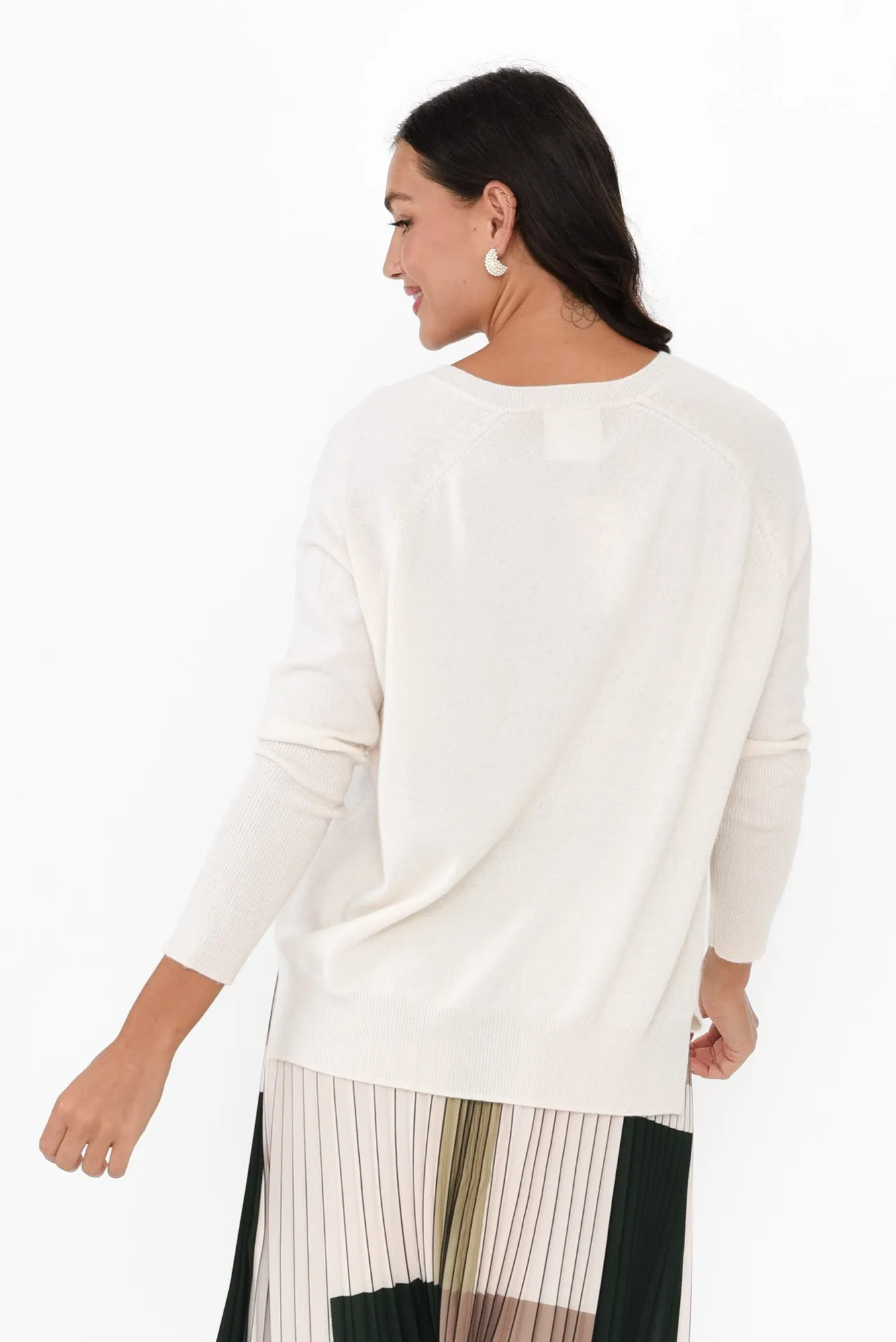Journi Cream Cashmere Knit Jumper sold by Blue Bungalow product image thumbnail 4