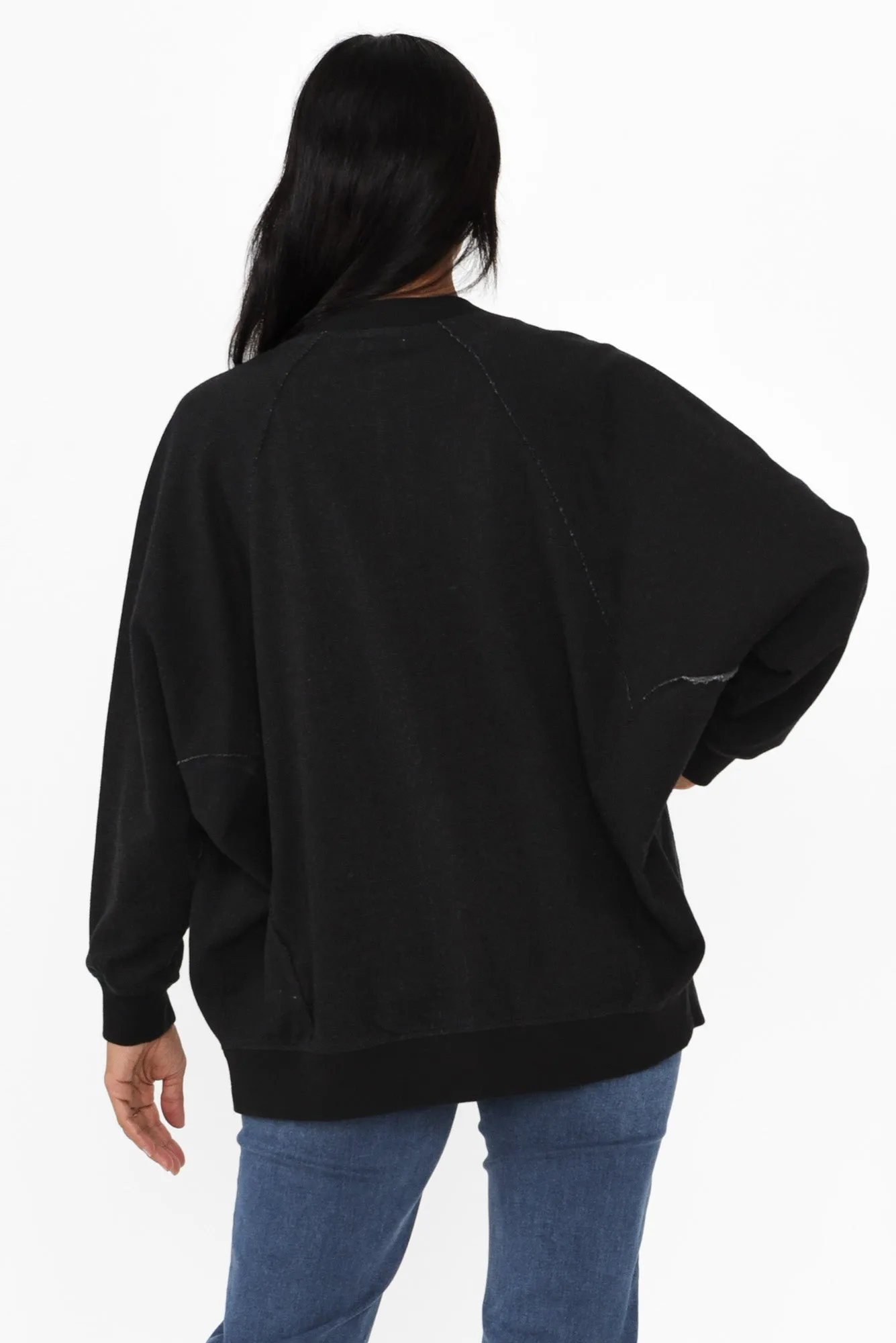 Lydia Black Cotton Cardigan sold by Blue Bungalow product image thumbnail 4