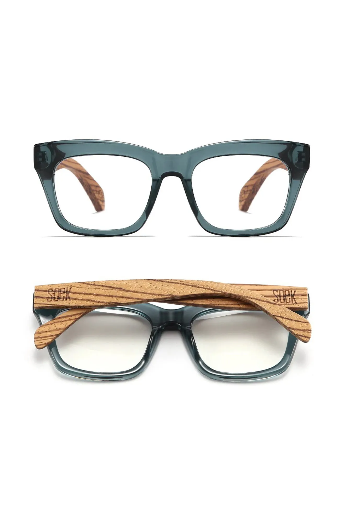 Morgan Blue Wooden Reading Glasses sold by Blue Bungalow