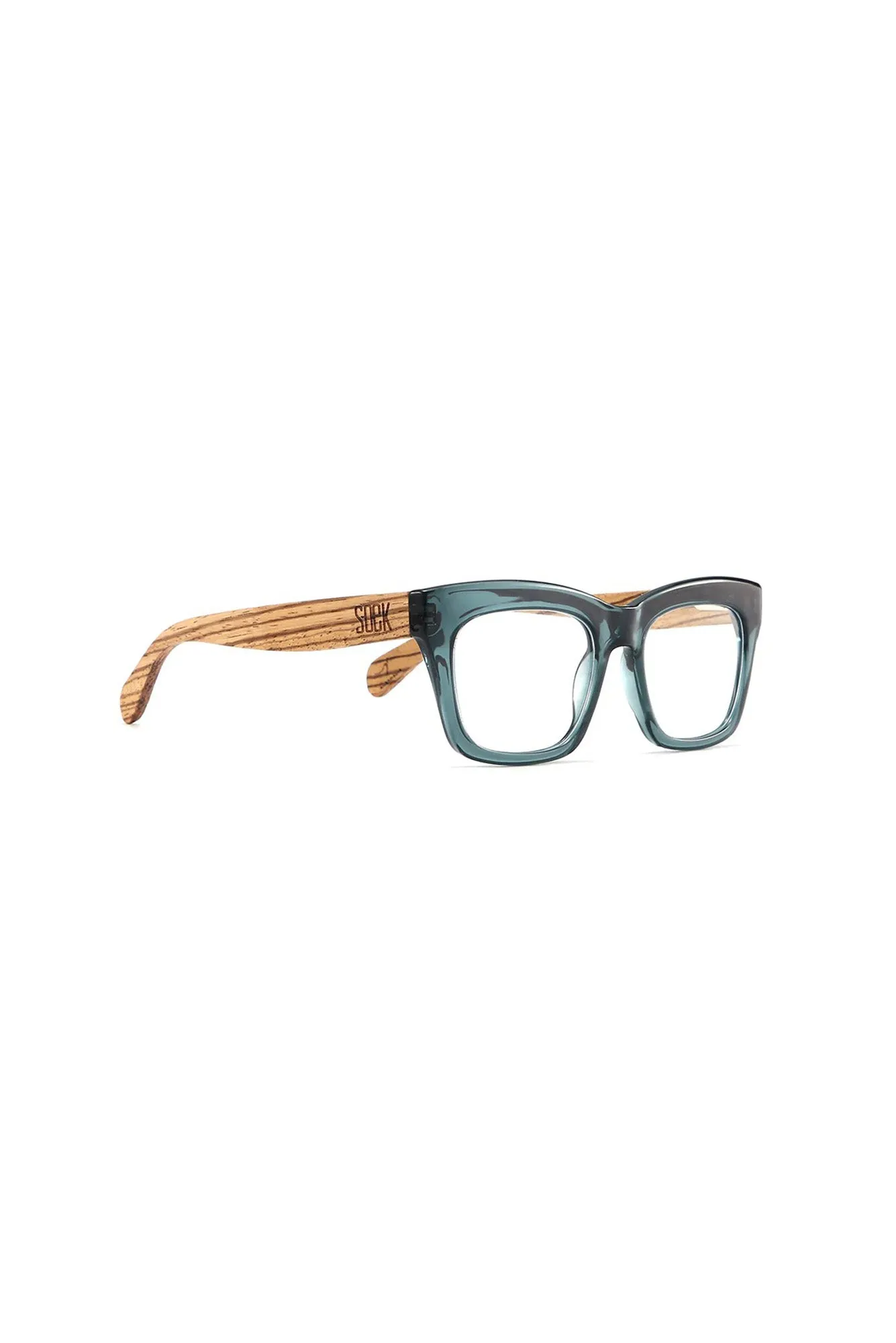 Morgan Blue Wooden Reading Glasses sold by Blue Bungalow product image thumbnail 2