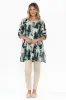 Dylan Khaki Watercolour Knit Tunic sold by Blue Bungalow