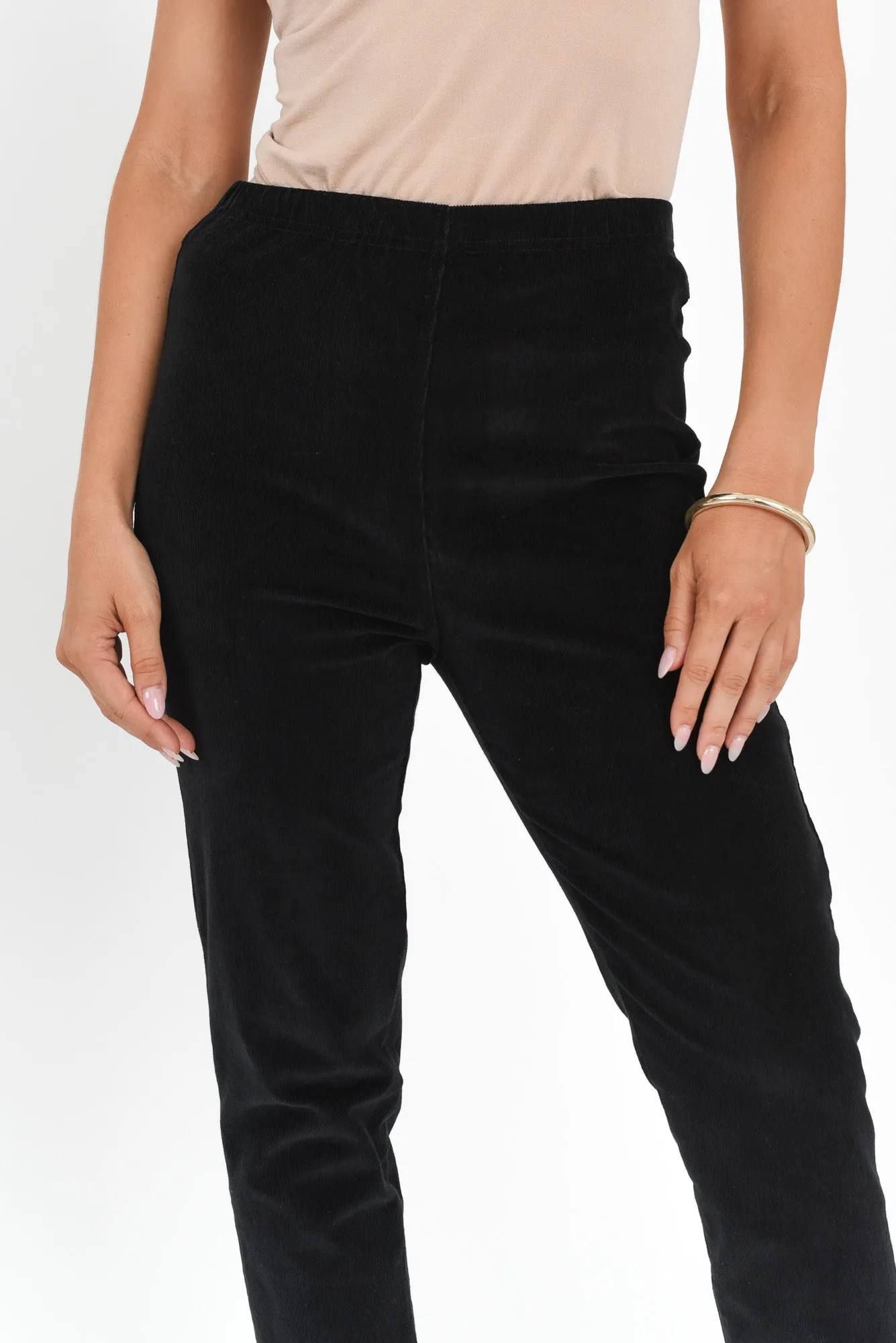 Jagger Black Cotton Stretch Pants sold by Blue Bungalow product image thumbnail 5