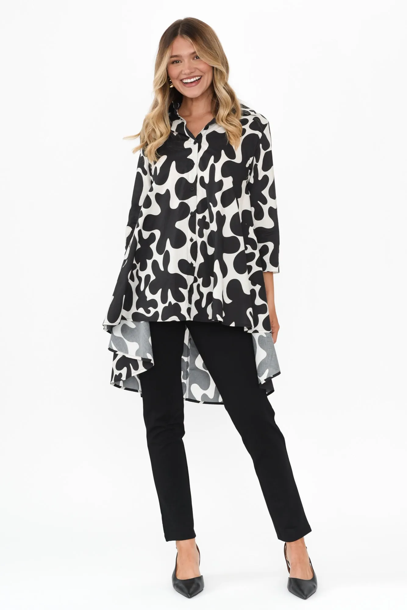 Emery Black Ponte Pants sold by Blue Bungalow product image thumbnail 2