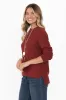 Maude Rust Organic Cotton Knit Jumper sold by Blue Bungalow