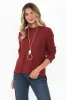 Maude Rust Organic Cotton Knit Jumper sold by Blue Bungalow