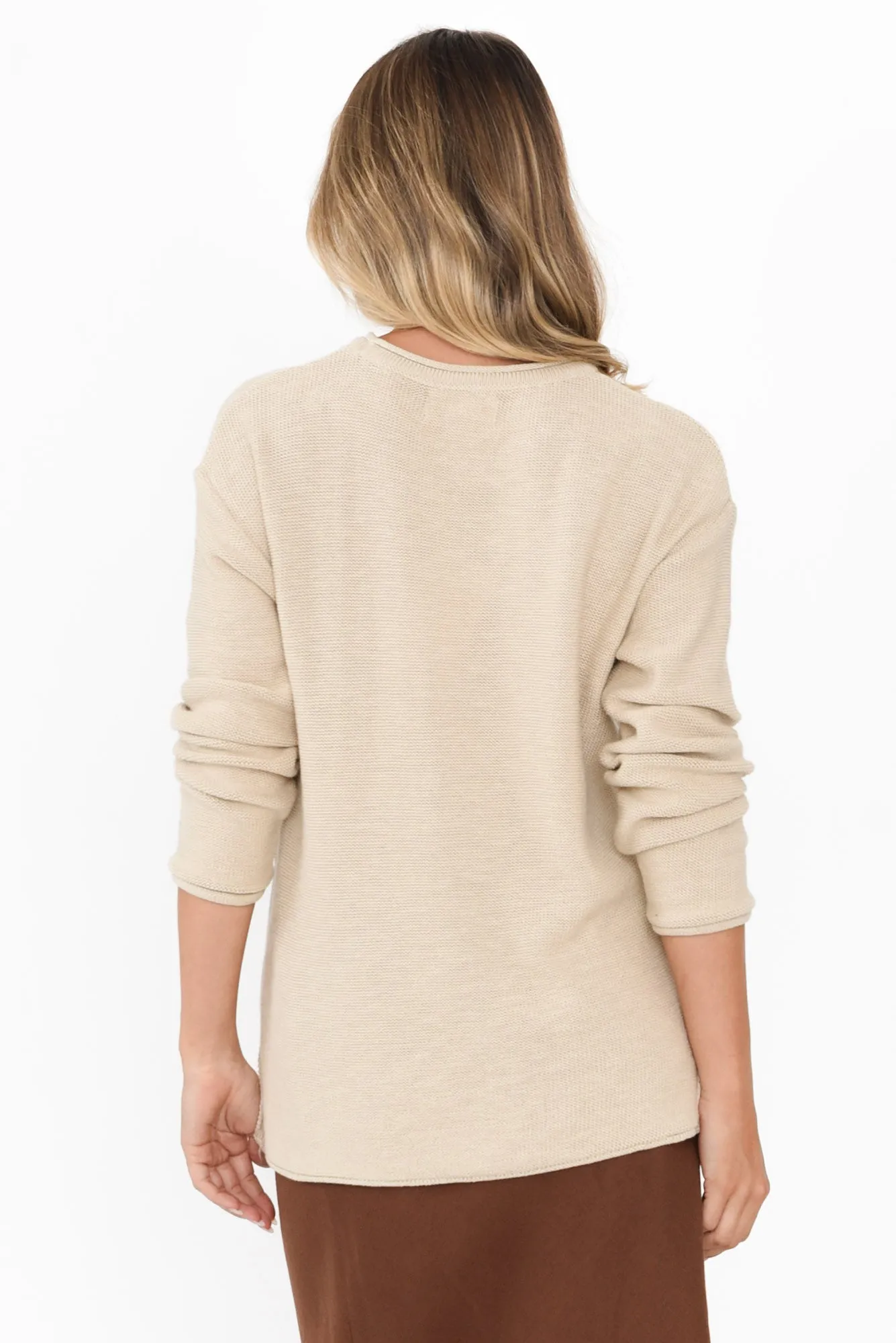 Maude Cream Organic Cotton Knit Jumper sold by Blue Bungalow product image thumbnail 4
