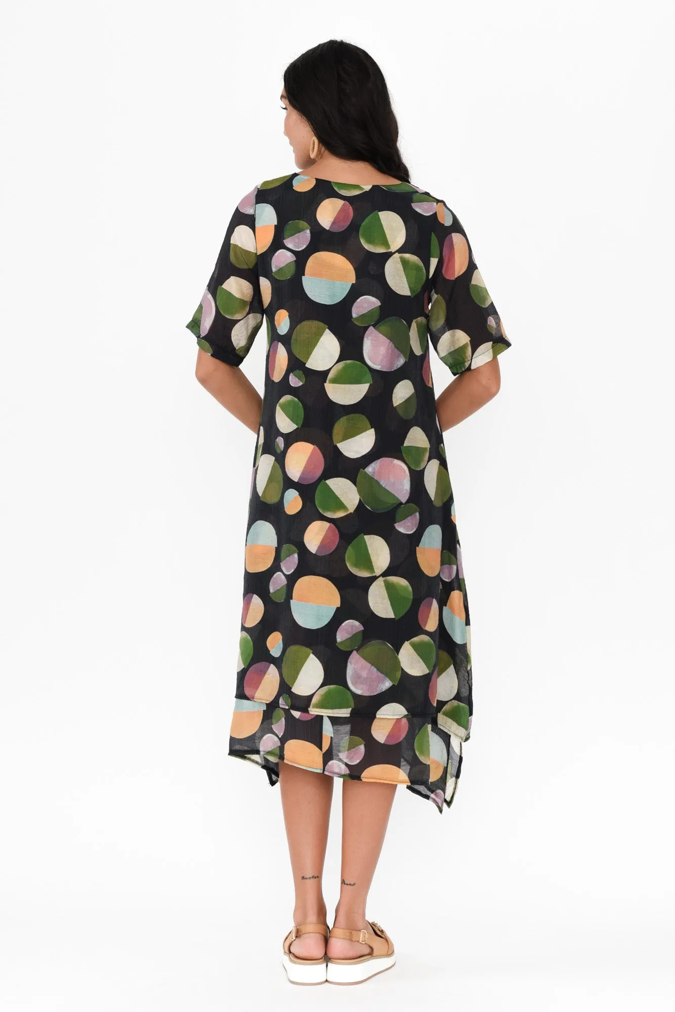 Nala Navy Spot Layers Dress sold by Blue Bungalow product image thumbnail 4