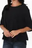 Liora Black Layered Top sold by Blue Bungalow