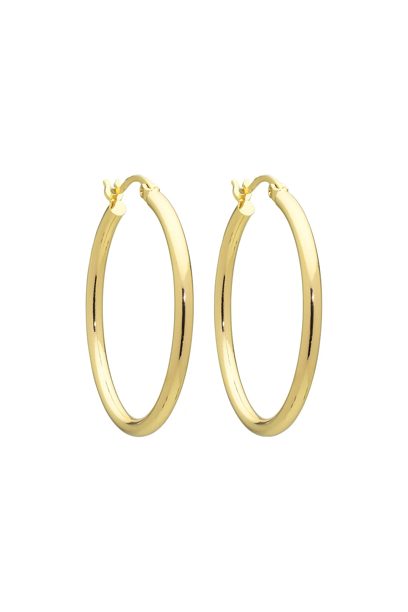 Erika Gold Hoop Earrings sold by Blue Bungalow