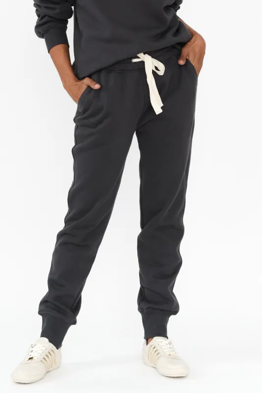 College Charcoal Drawstring Sweatpants sold by Blue Bungalow