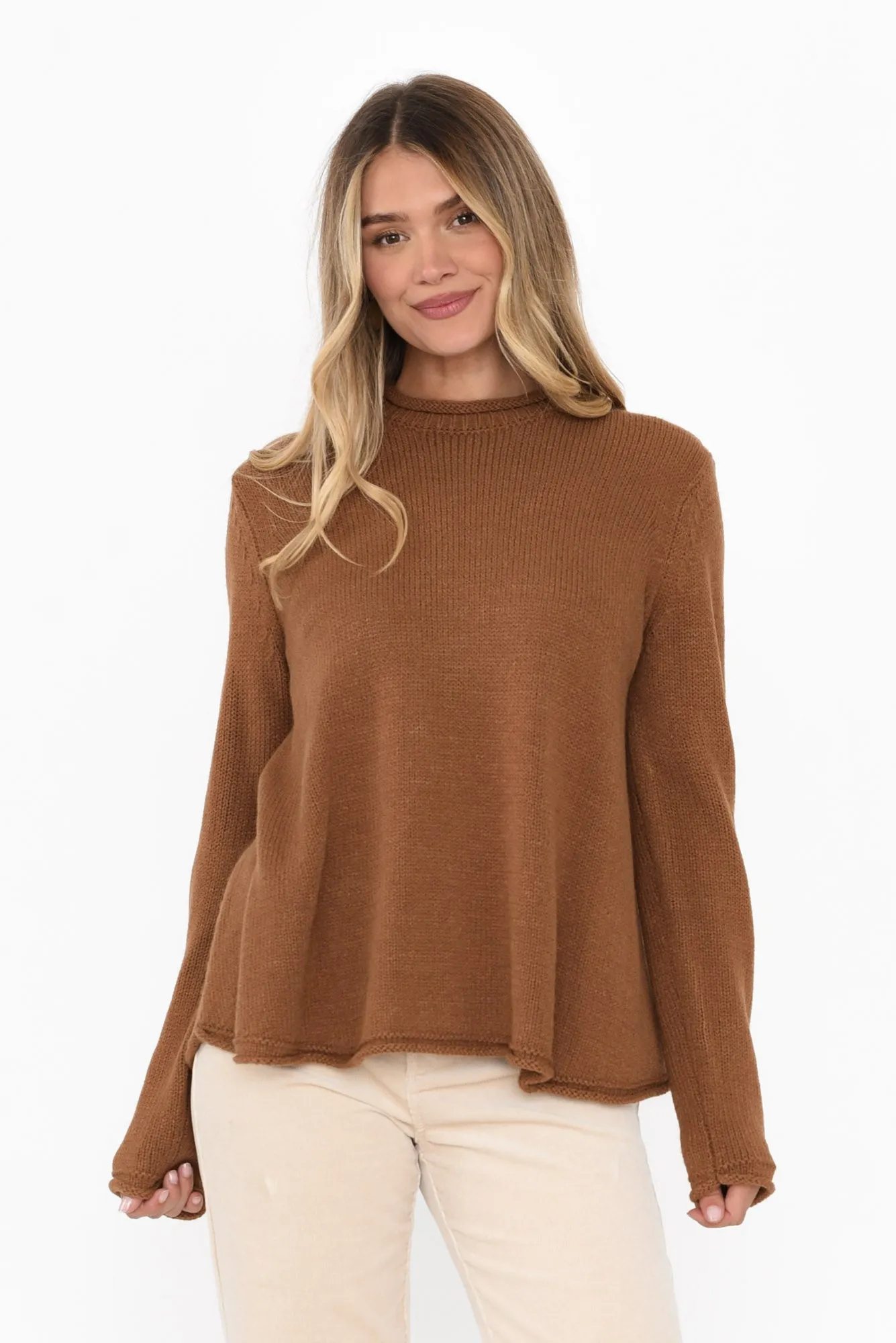 Loa Chocolate Knit Jumper sold by Blue Bungalow product image thumbnail 2