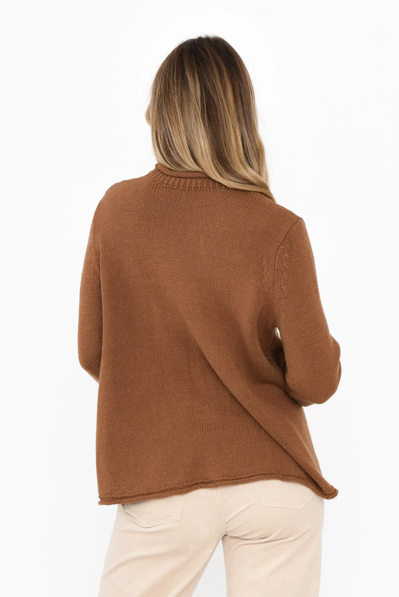 Loa Chocolate Knit Jumper sold by Blue Bungalow product image thumbnail 5