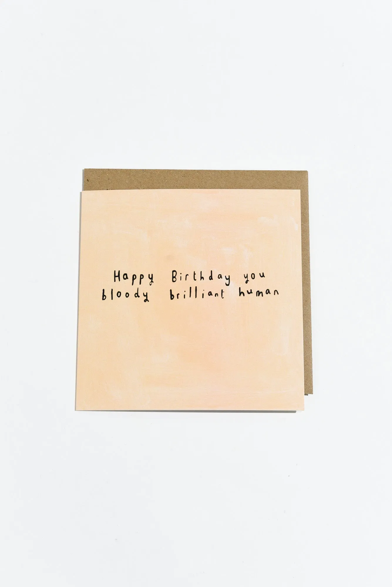 Happy Birthday Brilliant Human Card sold by Blue Bungalow