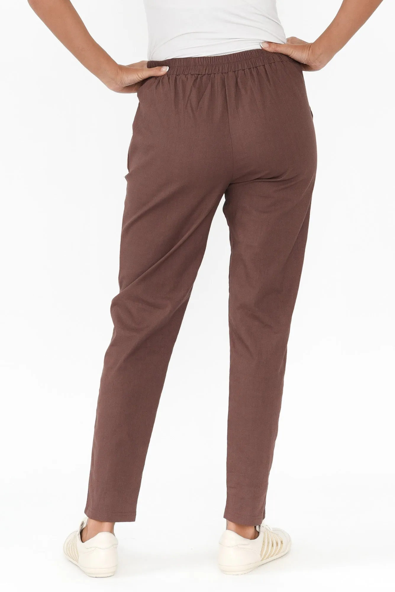 Montgomery Chocolate Drawstring Pants sold by Blue Bungalow product image thumbnail 4