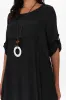 Sapporo Black Cotton Blend Crescent Dress sold by Blue Bungalow