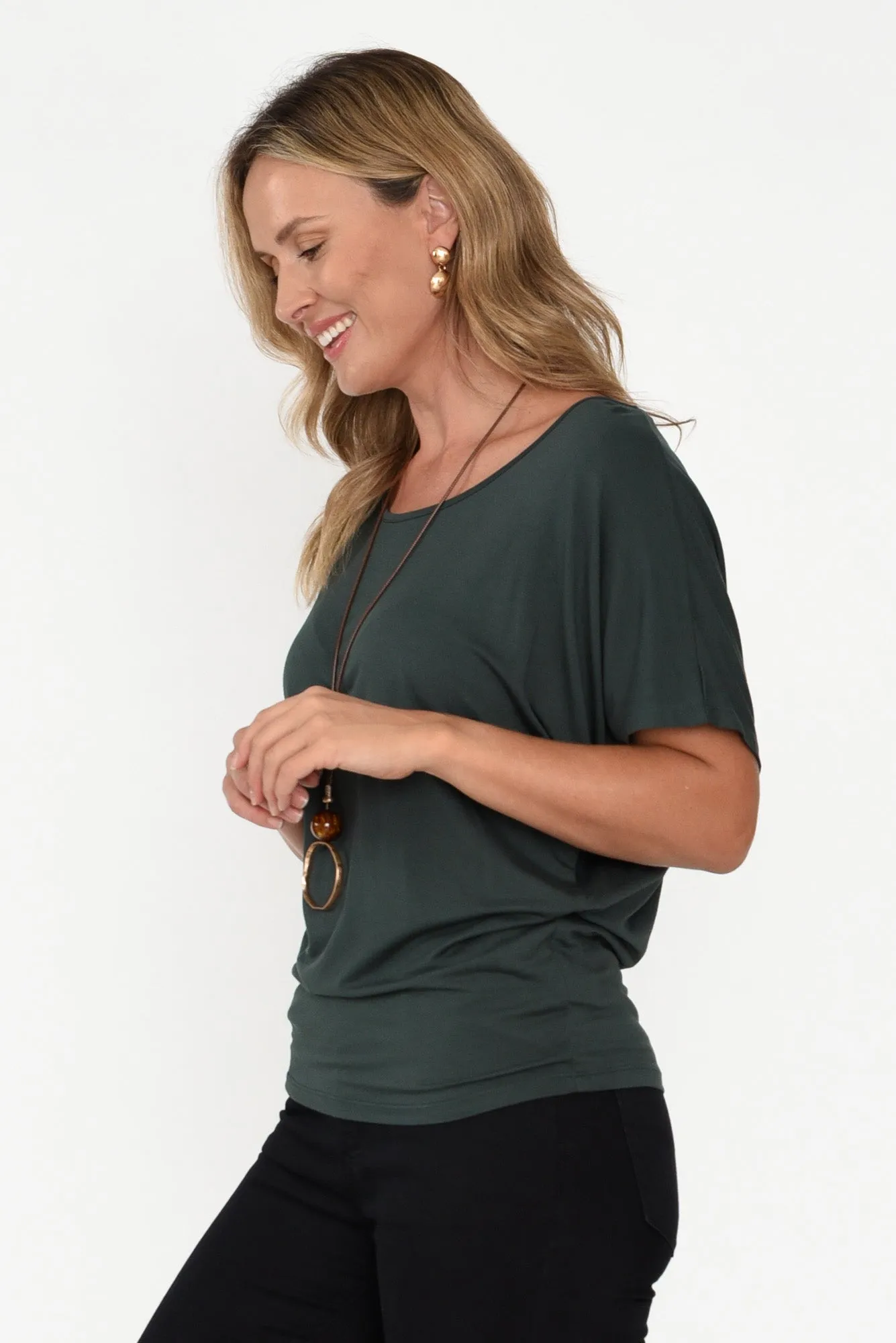 Dark Green Maui Tee sold by Blue Bungalow product image thumbnail 3