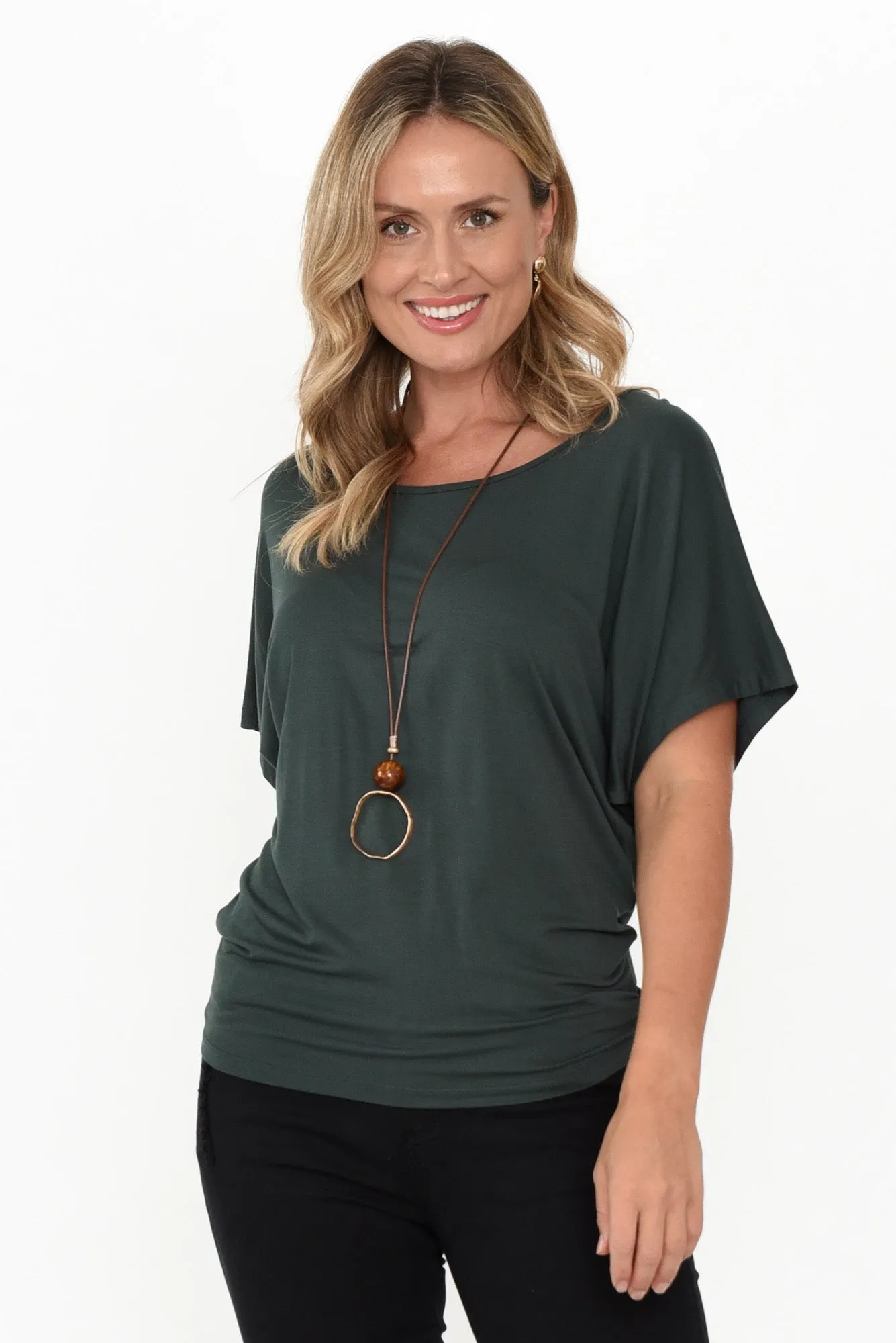Dark Green Maui Tee sold by Blue Bungalow