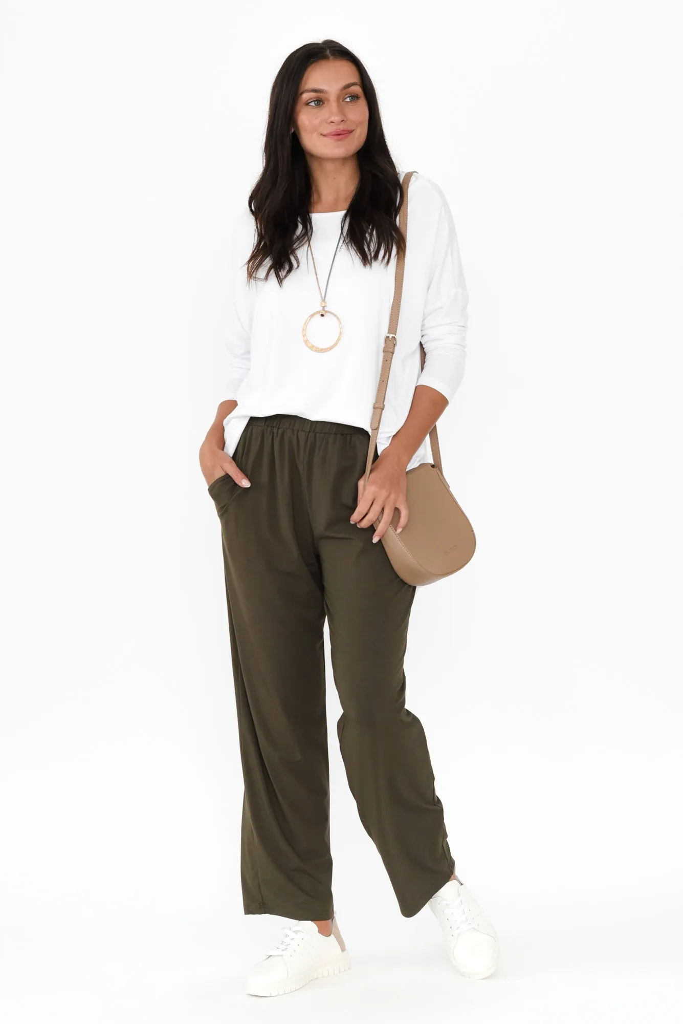 Rosella Olive Bamboo Pants sold by Blue Bungalow product image thumbnail 2