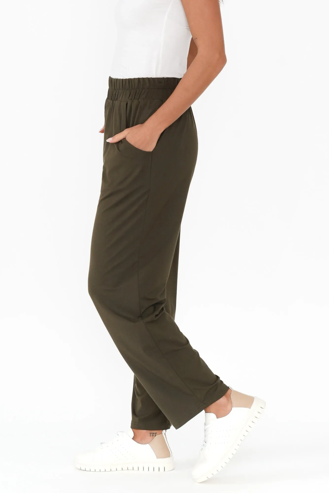 Rosella Olive Bamboo Pants sold by Blue Bungalow product image thumbnail 3