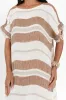 Galene Terracotta Stripe Linen Dress sold by Blue Bungalow