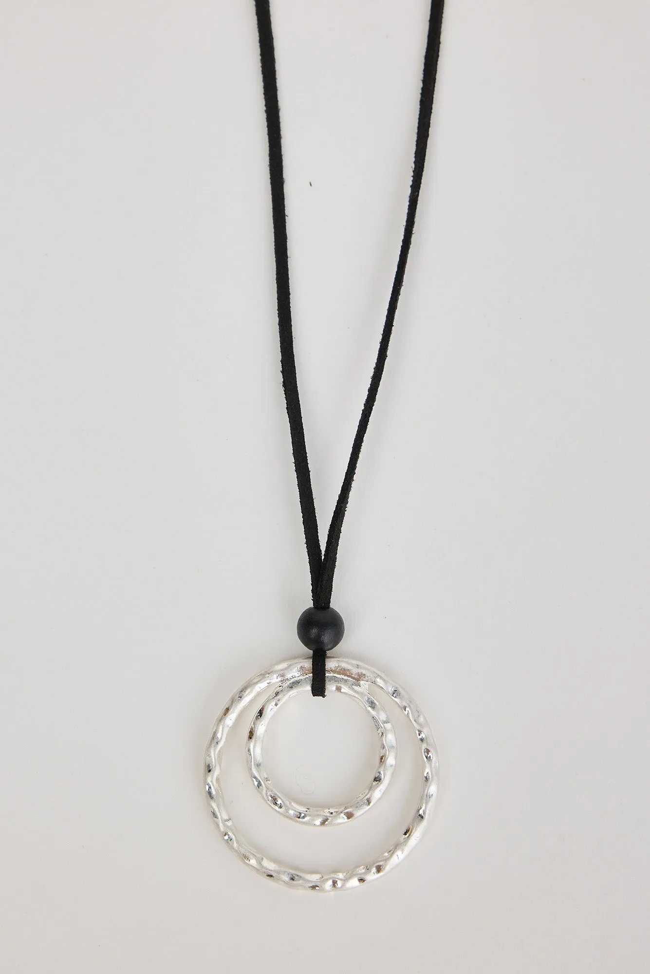 Oprah Silver Circle Pendant Necklace sold by Blue Bungalow