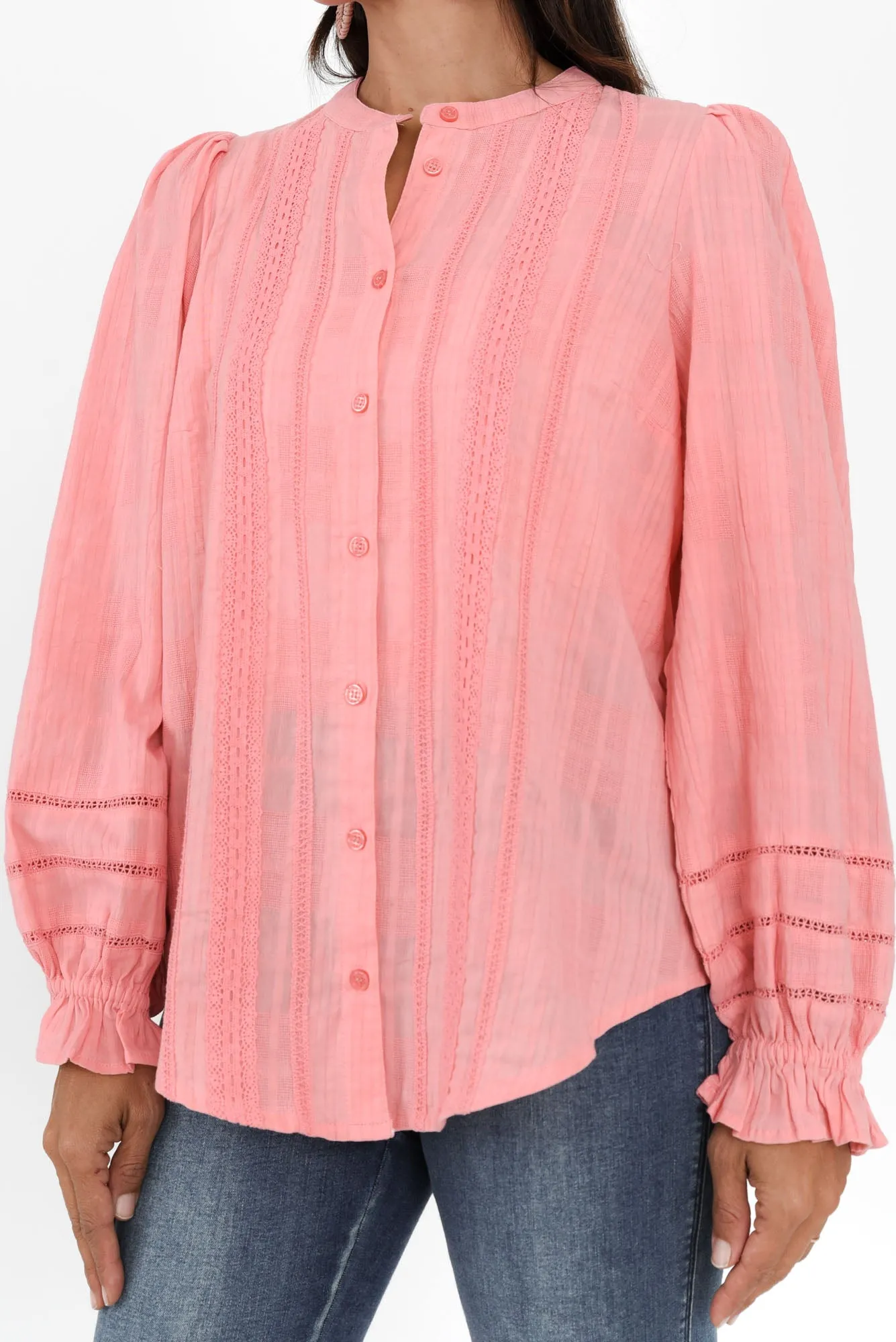 Fennel Pink Cotton Blouse sold by Blue Bungalow product image thumbnail 5