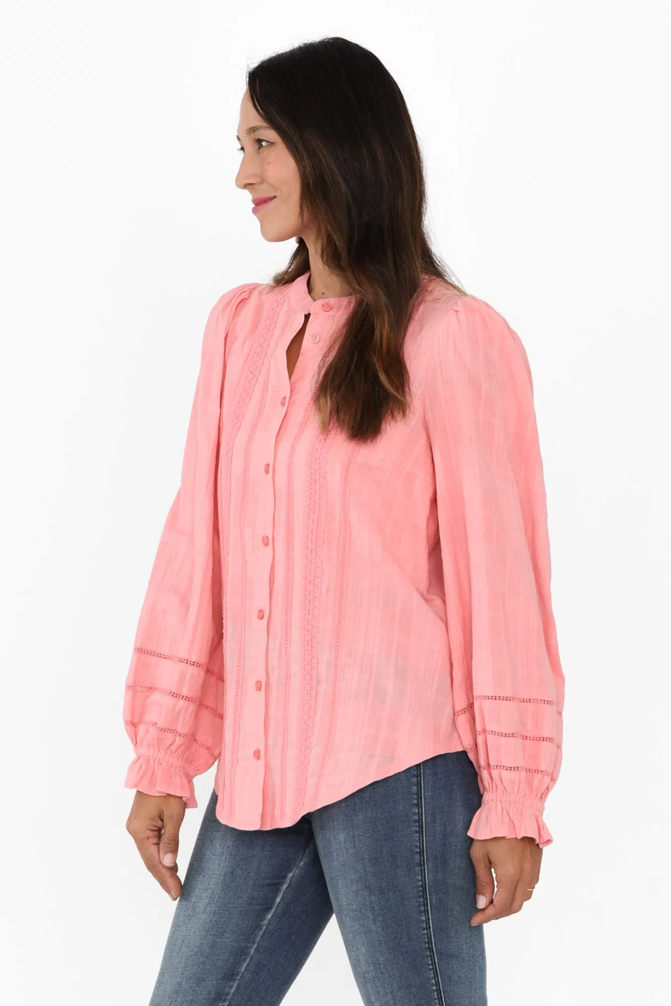 Fennel Pink Cotton Blouse sold by Blue Bungalow product image thumbnail 3