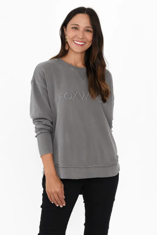 Simplified Charcoal Crewneck Sweatshirt sold by Blue Bungalow
