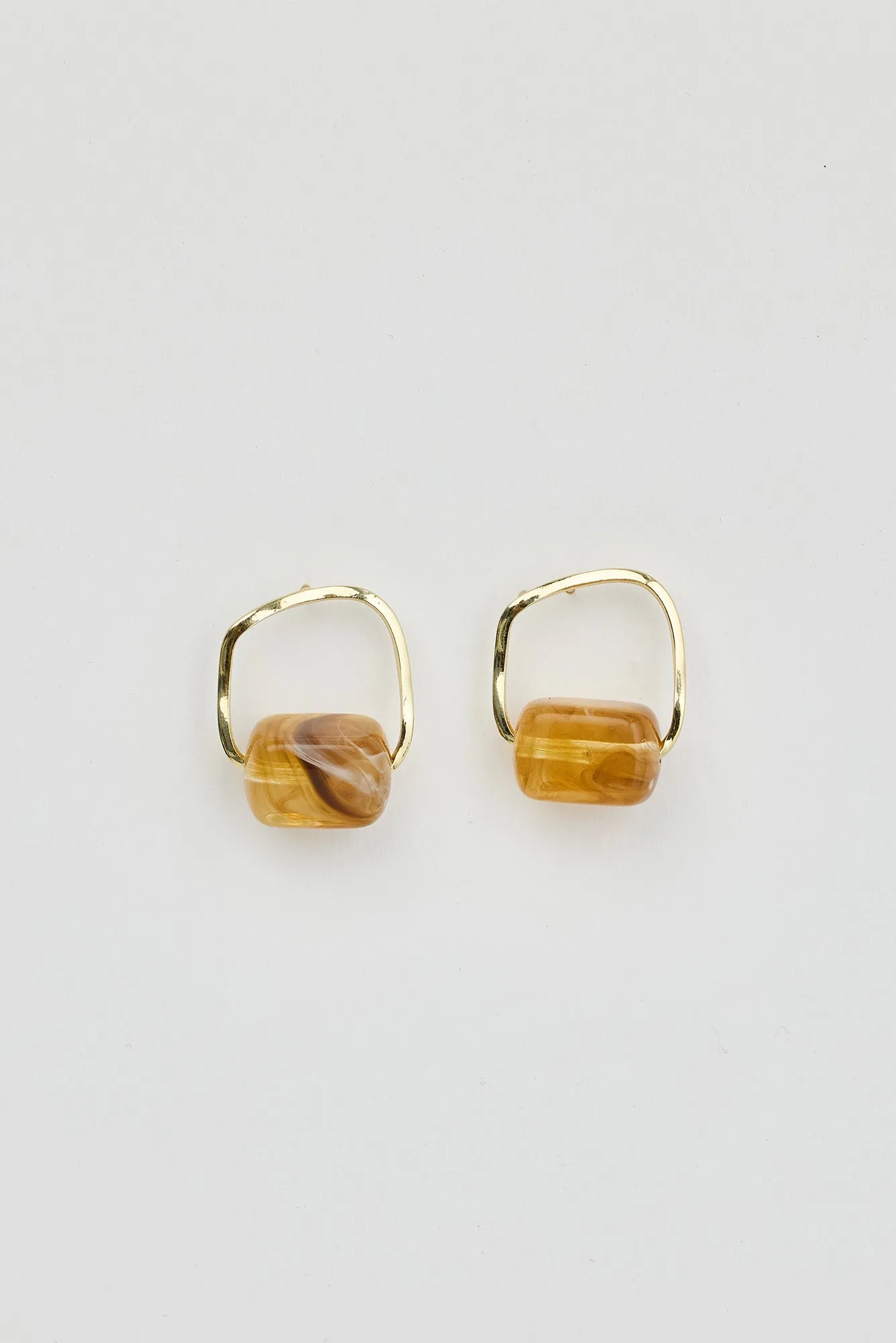 Ollie Gold Stone Drop Earrings sold by Blue Bungalow