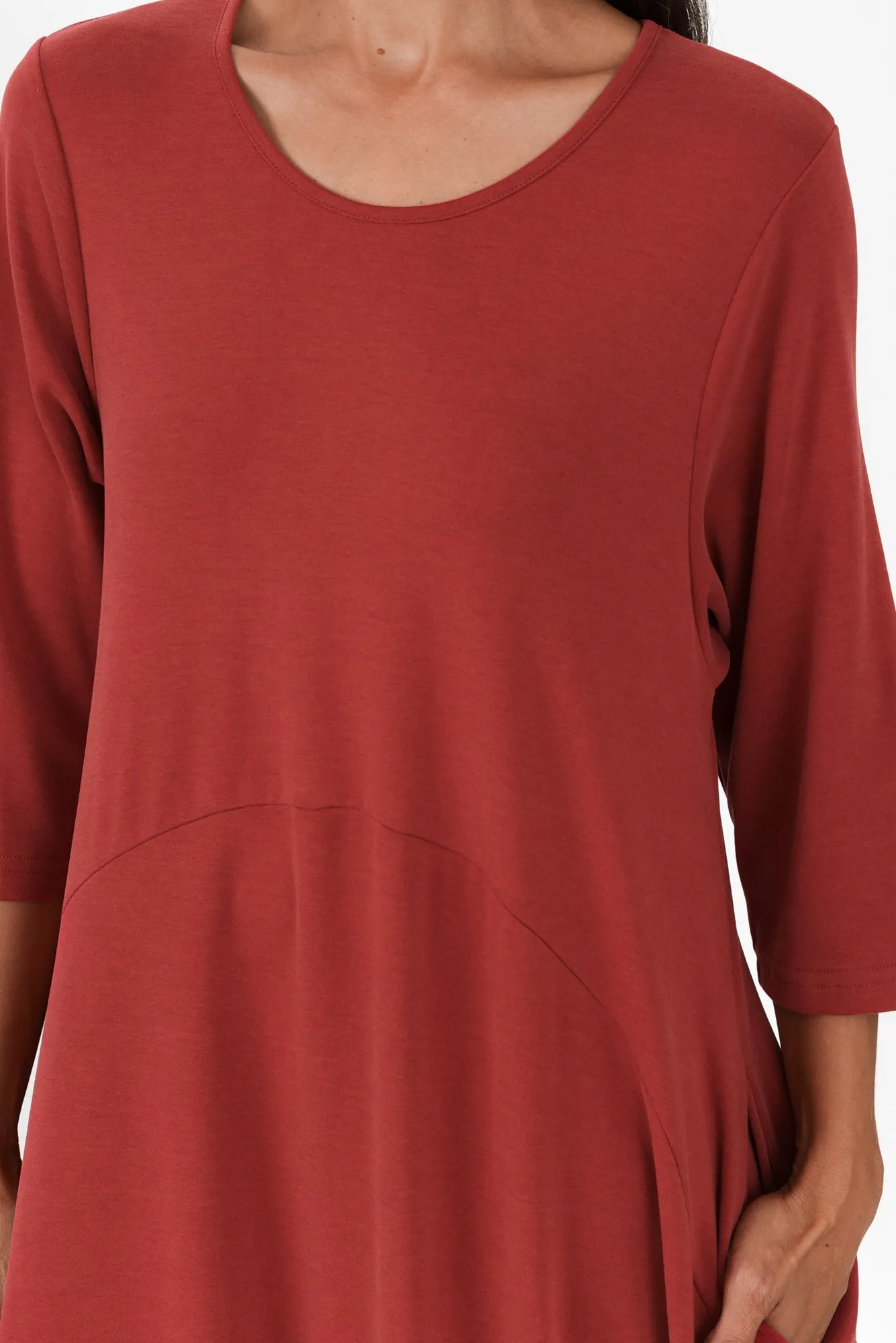 Elviva Rust Pocket Dress sold by Blue Bungalow product image thumbnail 5