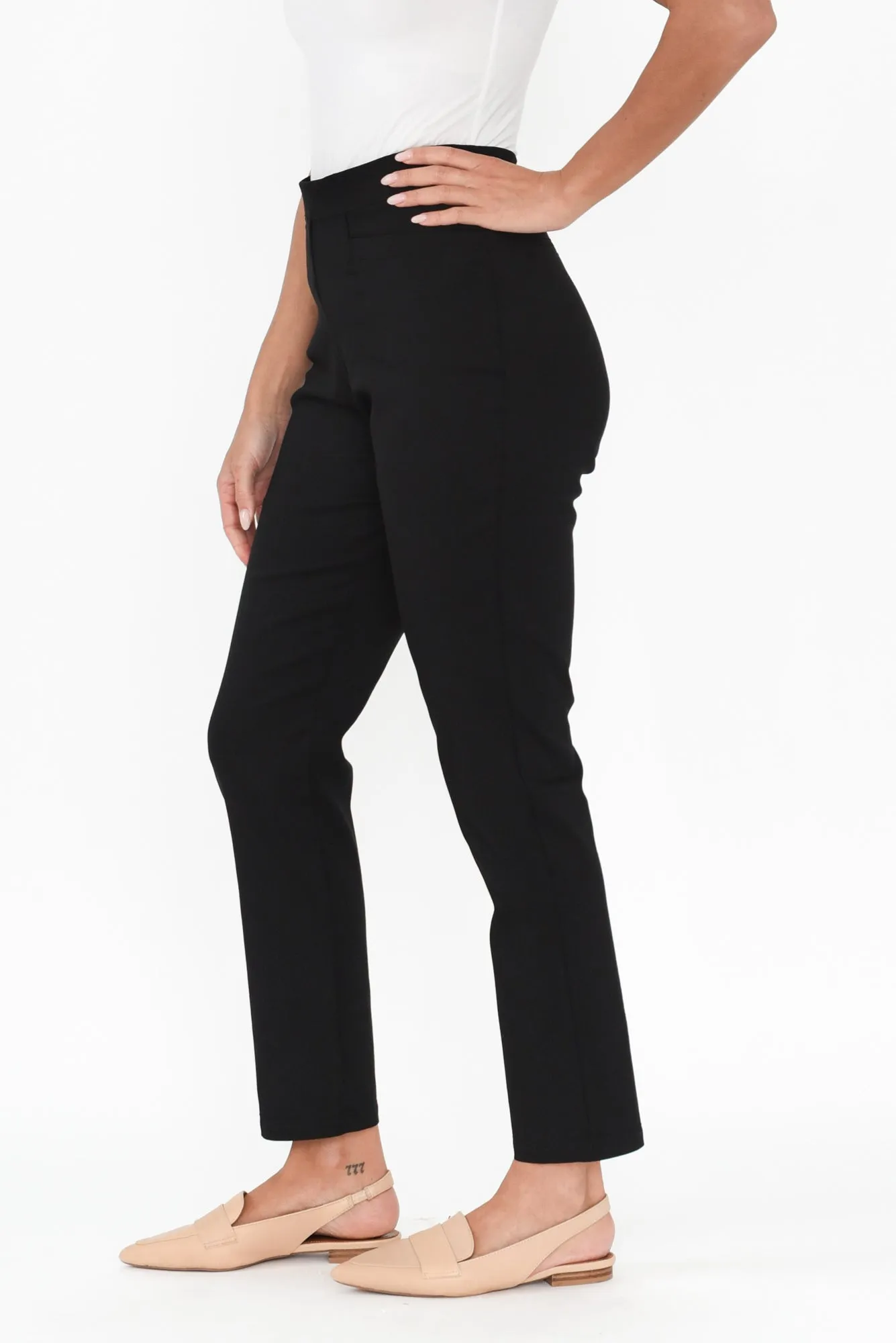 Giselle Black Ponte Pants sold by Blue Bungalow product image thumbnail 3
