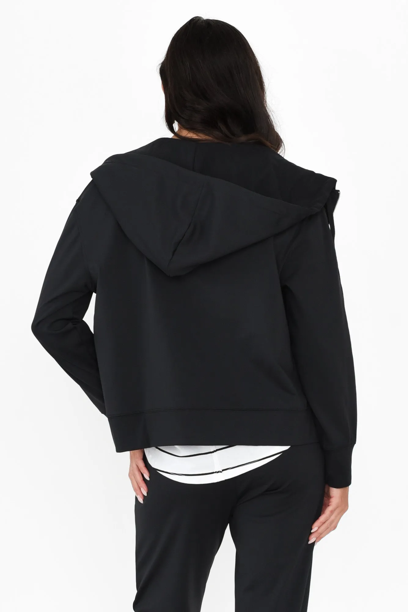Alexis Black Hooded Sweatshirt sold by Blue Bungalow product image thumbnail 4