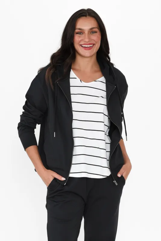 Alexis Black Hooded Sweatshirt sold by Blue Bungalow