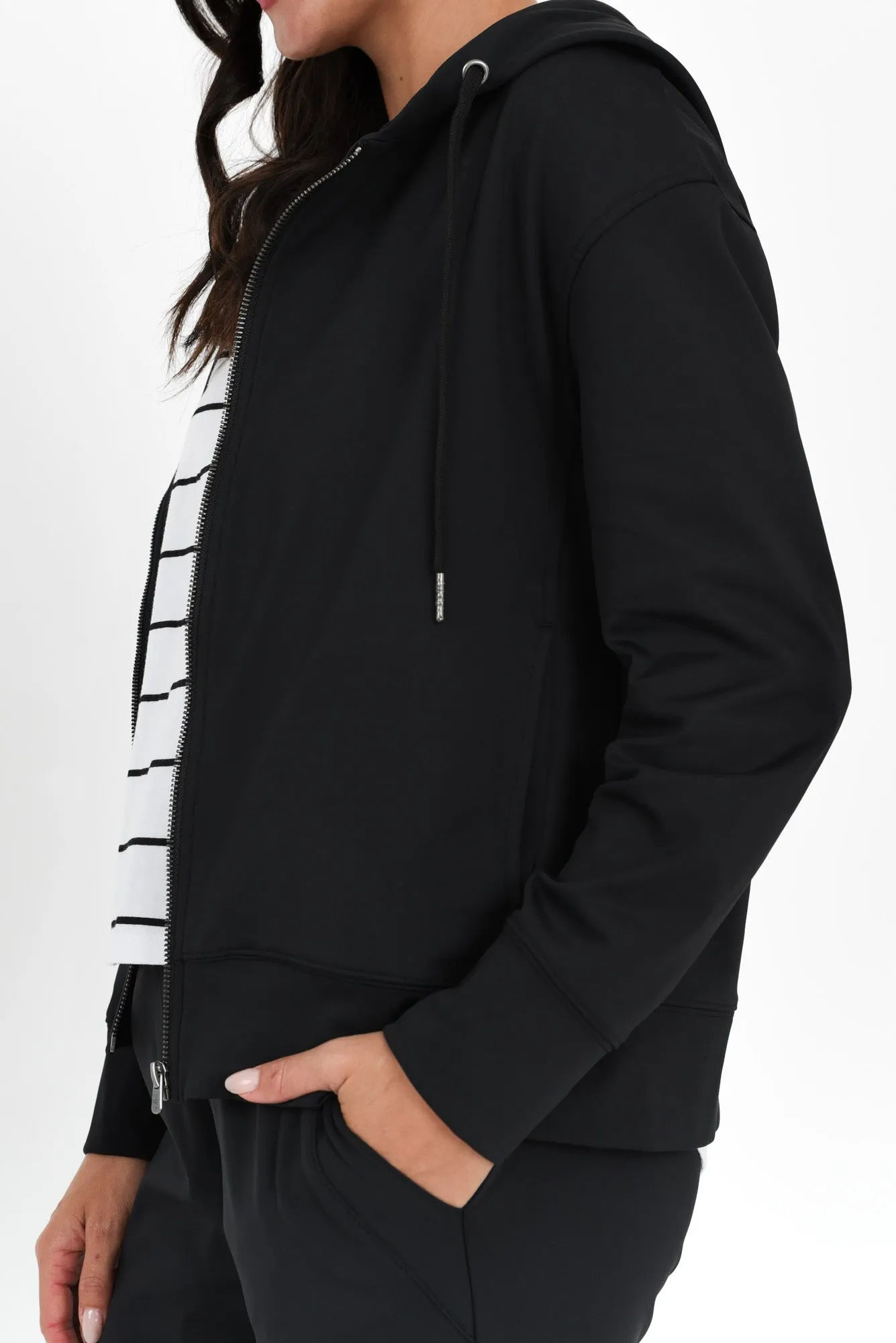Alexis Black Hooded Sweatshirt sold by Blue Bungalow product image thumbnail 5