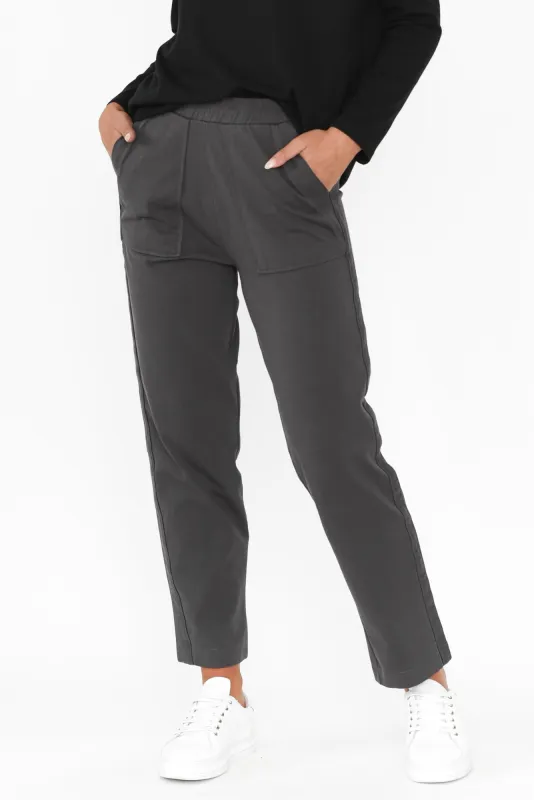 Windsor Charcoal Cotton Sweatpants sold by Blue Bungalow