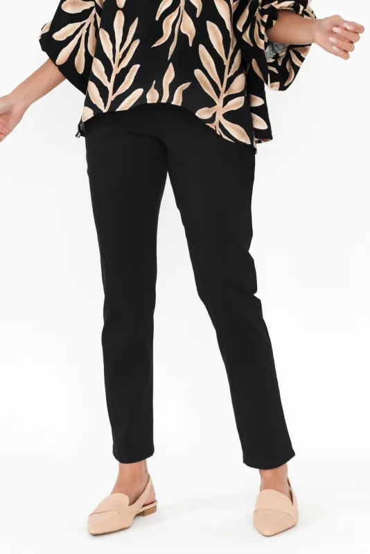 Giselle Black Stretch Pants sold by Blue Bungalow