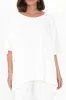 Atwood White Batwing Top sold by Blue Bungalow