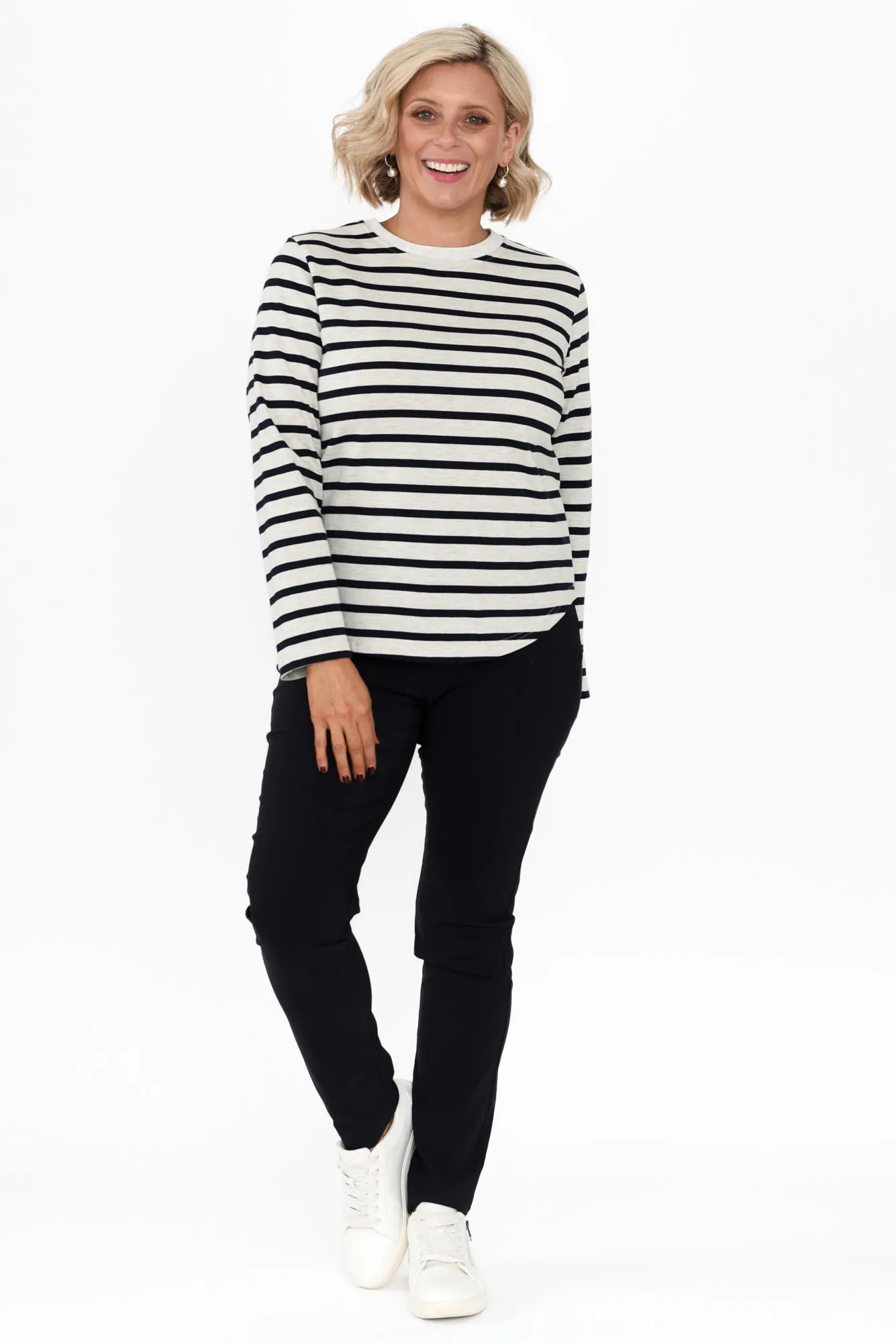 Stanley Navy Stripe Cotton Top sold by Blue Bungalow product image thumbnail 2