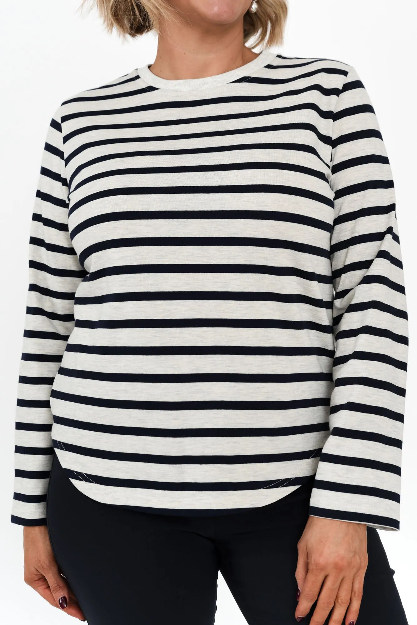Stanley Navy Stripe Cotton Top sold by Blue Bungalow product image thumbnail 3
