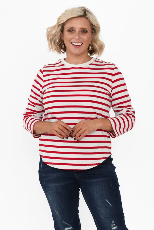 Stanley Red Stripe Cotton Top sold by Blue Bungalow