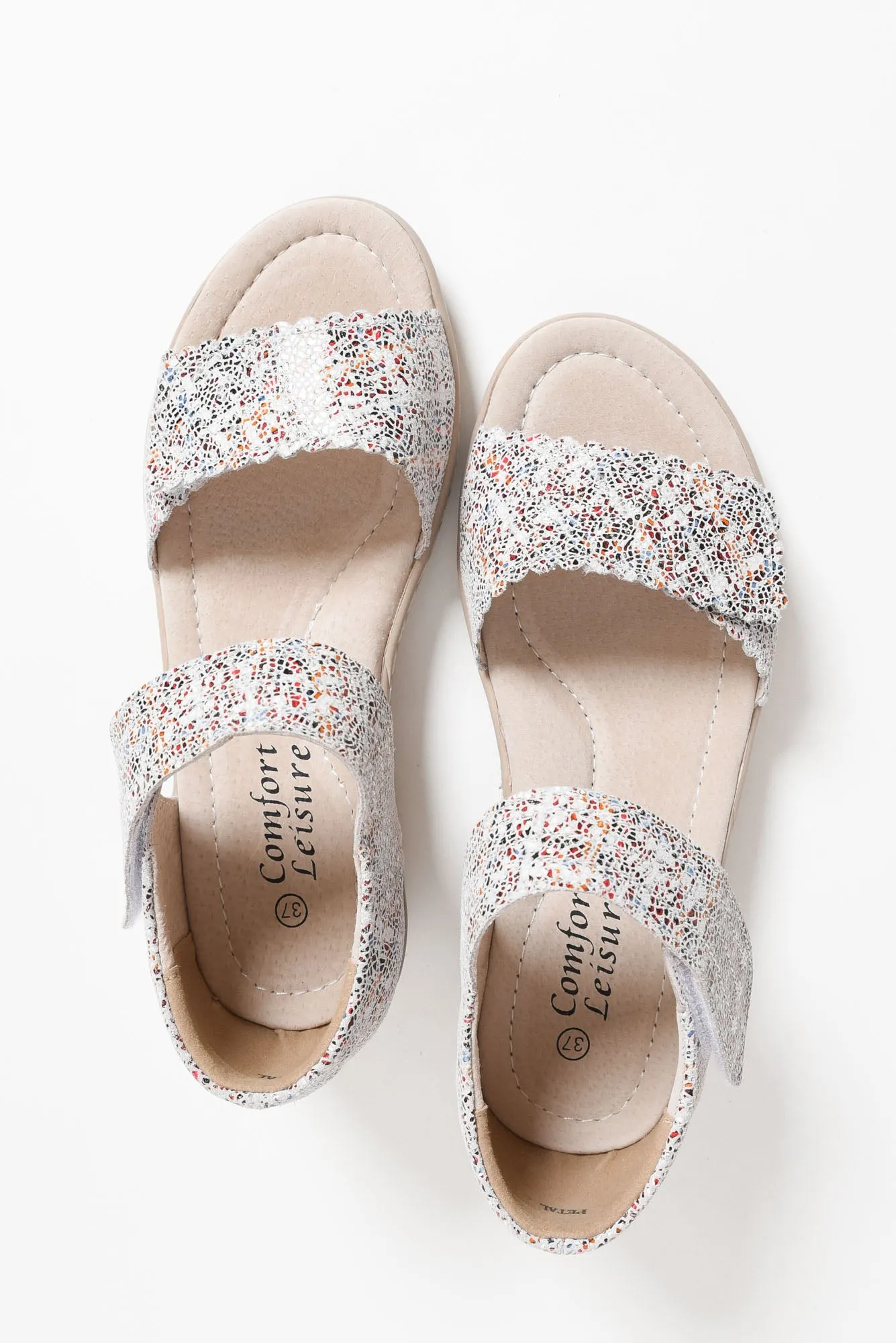 Petal Multi Leather Velcro Sandal sold by Blue Bungalow product image thumbnail 4
