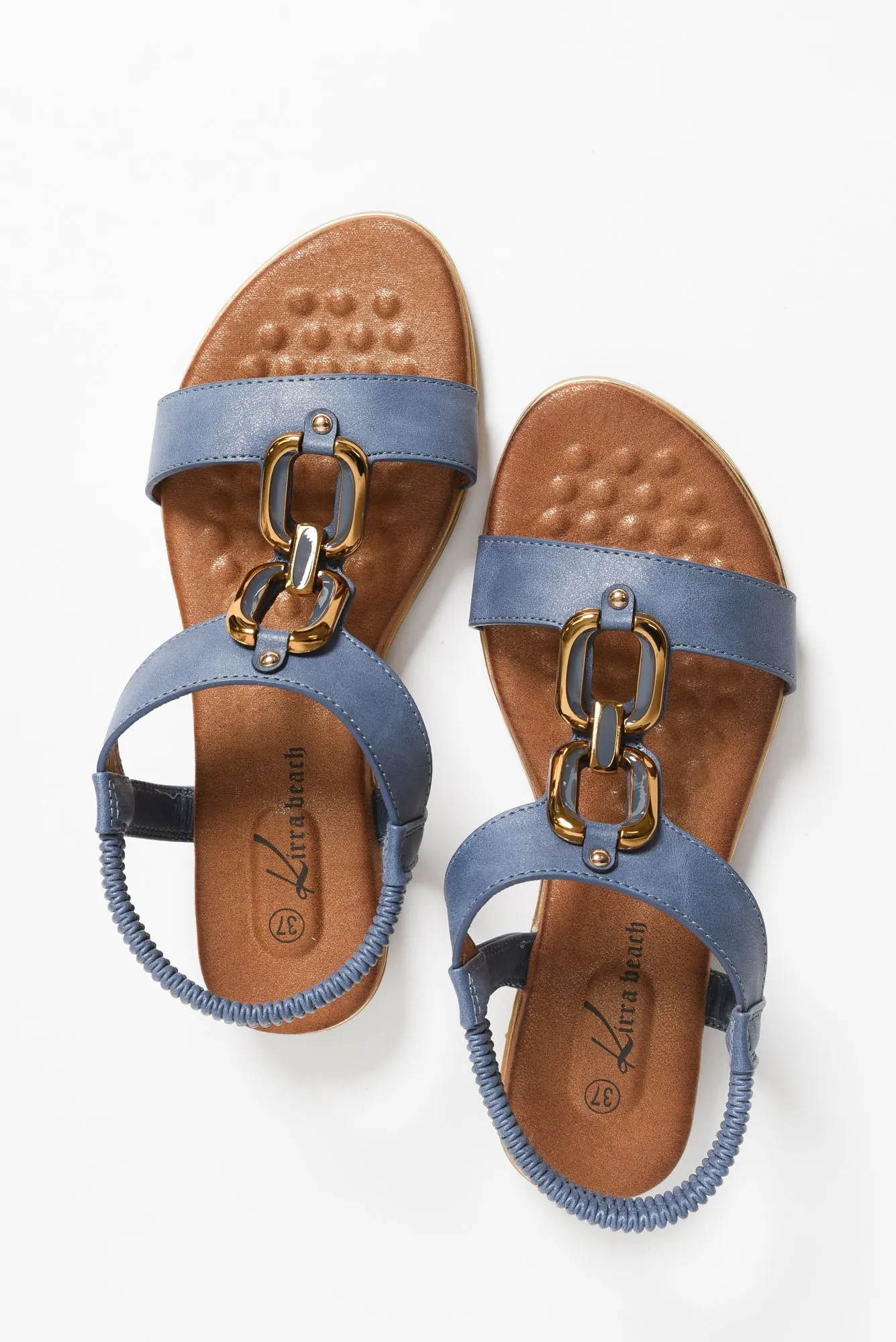 Shelby Blue Chain Sandal sold by Blue Bungalow product image thumbnail 4