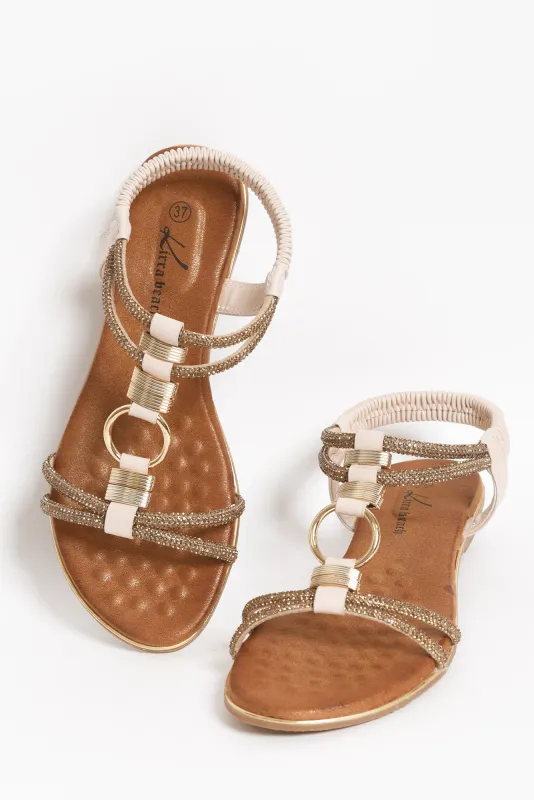 Sony Blush Diamante Sandal sold by Blue Bungalow