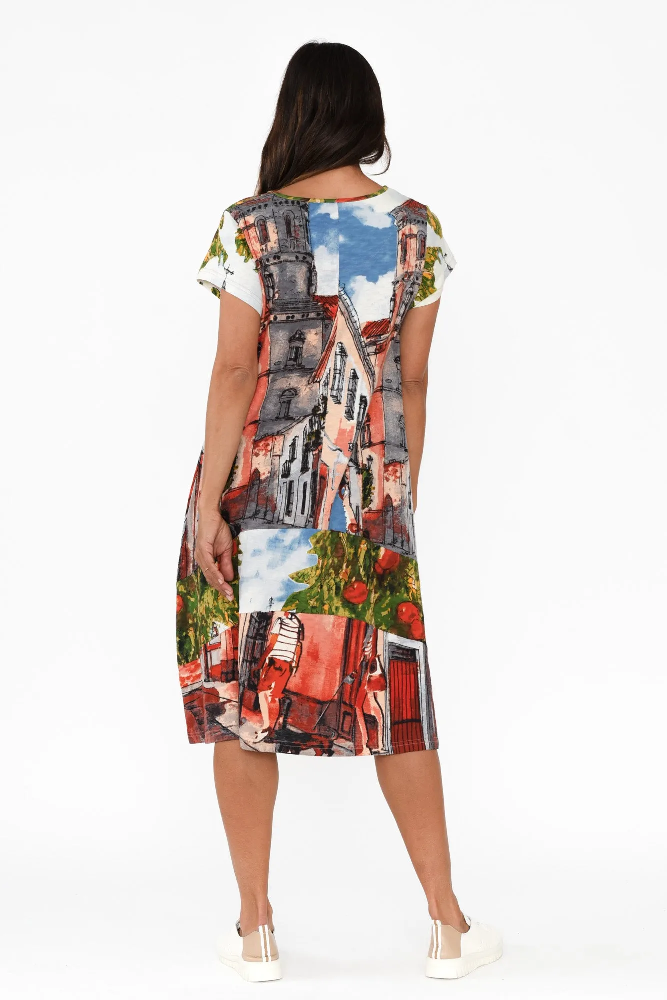 Ellis Rust Village Cotton Pocket Dress sold by Blue Bungalow product image thumbnail 4
