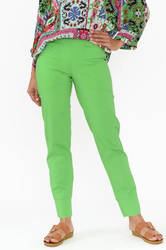 Ashton Green Cotton Stretch Pants sold by Blue Bungalow