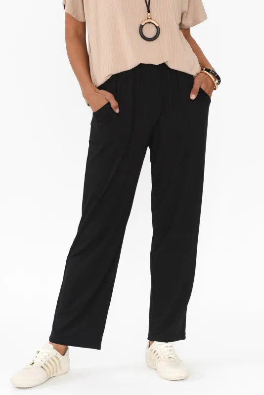 Tilbury Black Ribbed Pants sold by Blue Bungalow