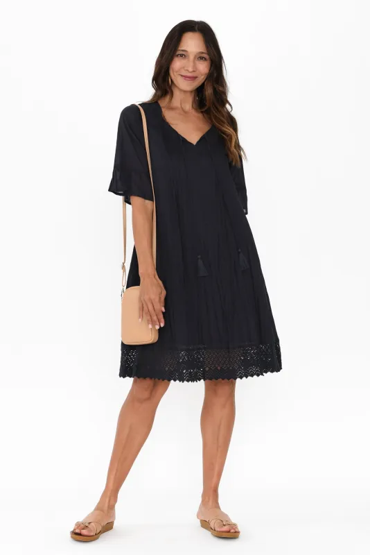 Cayman Navy Cotton Tunic Dress sold by Blue Bungalow